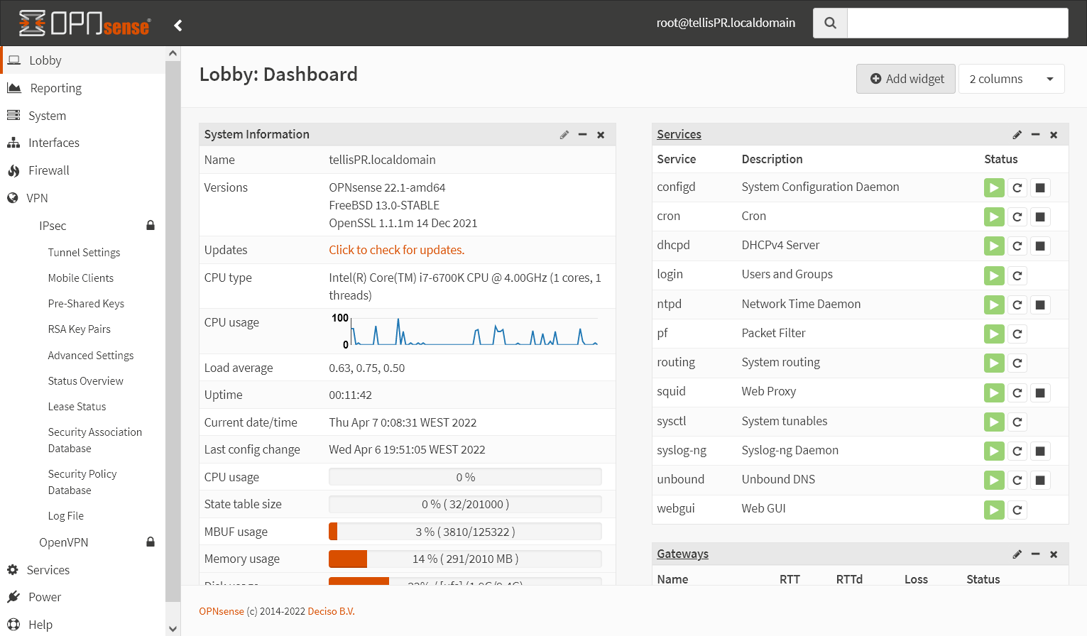 VPN - IPsec - Tunnel Settings