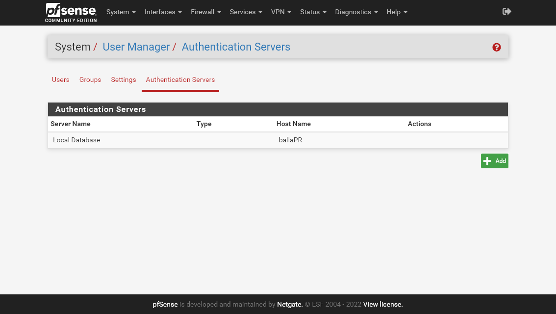 Authentication Servers
