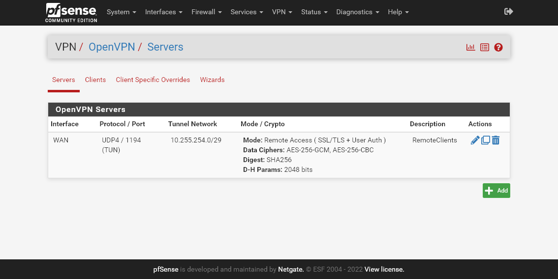 Servidor Configurado
