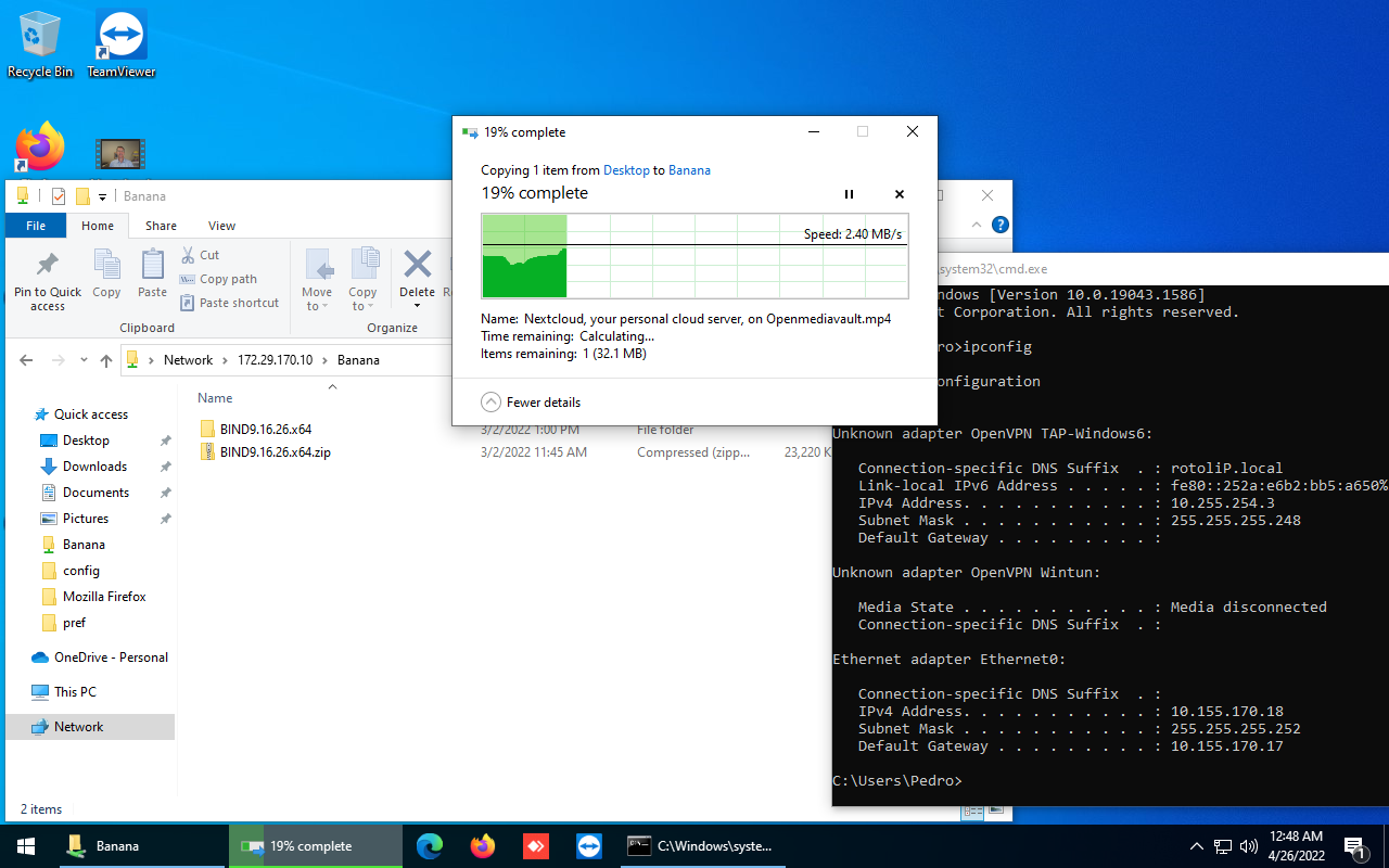 Acesso às pastas partilhadas no Windows Server