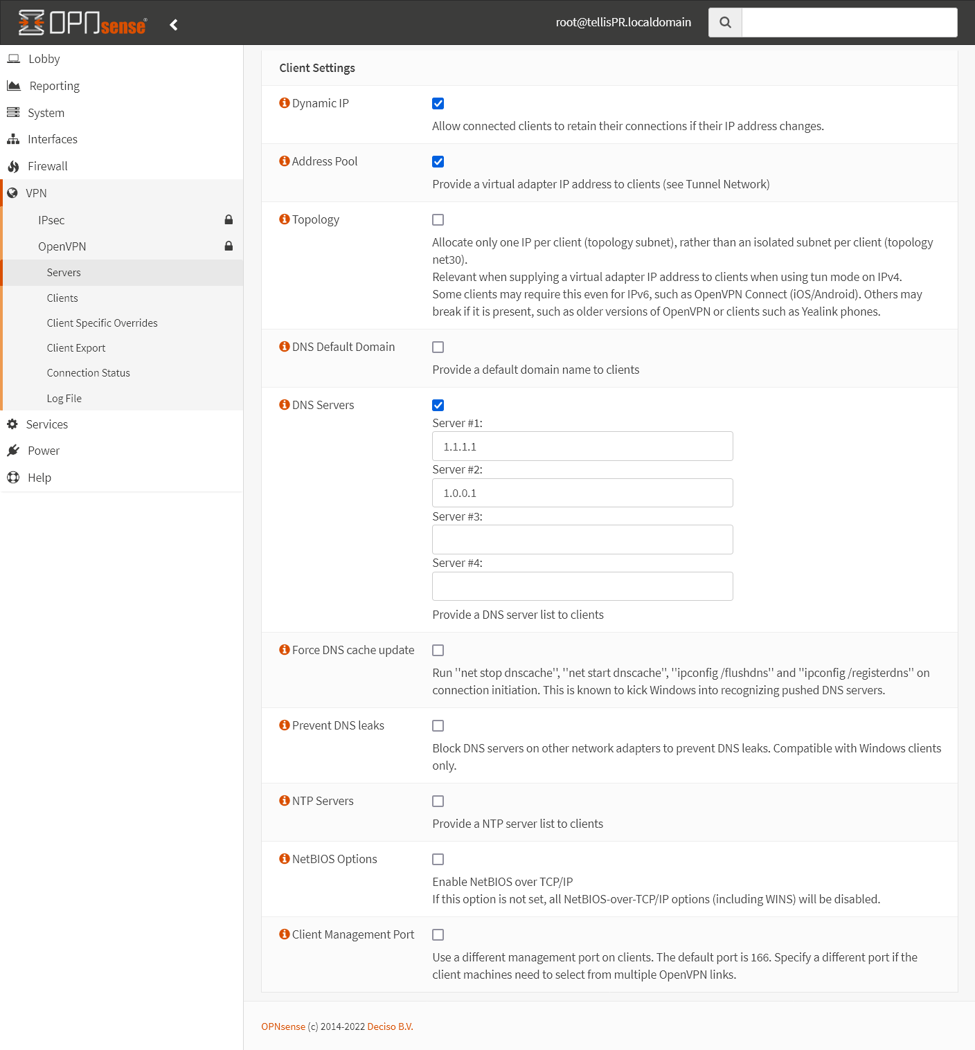 Configuração OpenVPN Server - Configuração do Cliente
