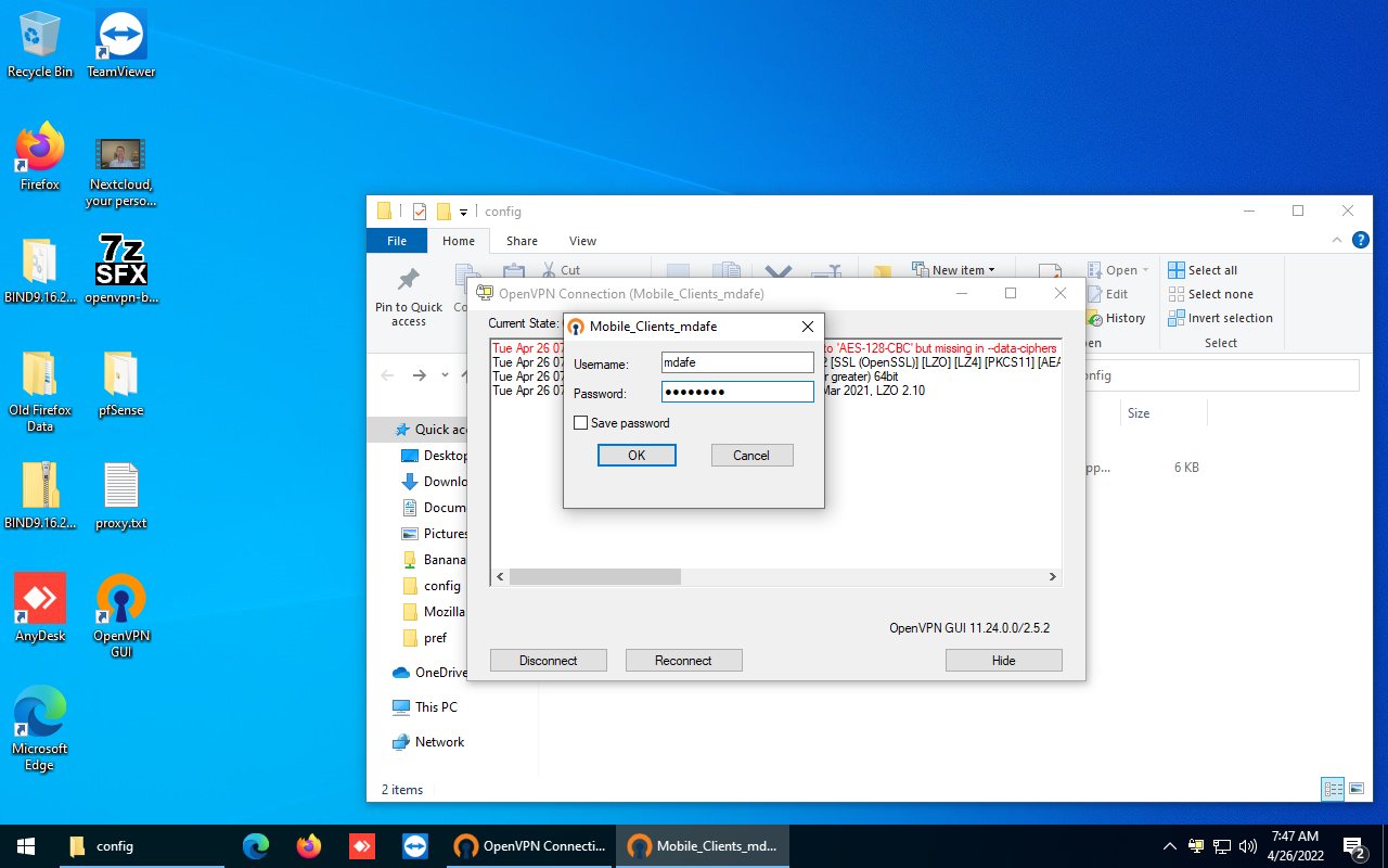 Autenticar utilizando o user mdafe
