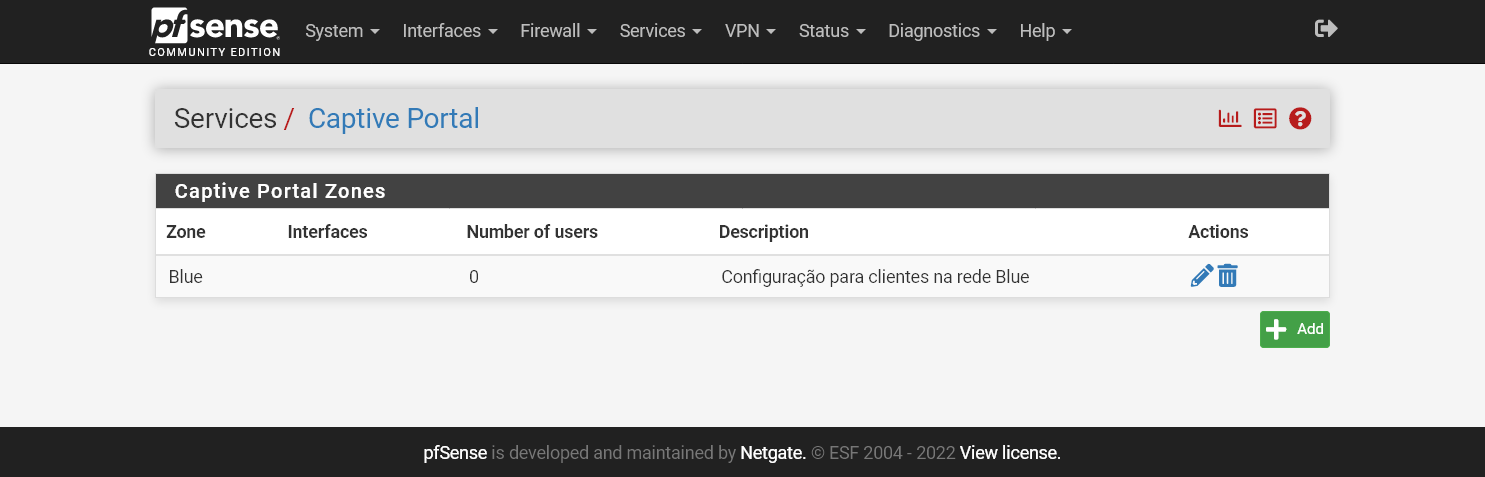 Editar a configuração do Captive Portal
