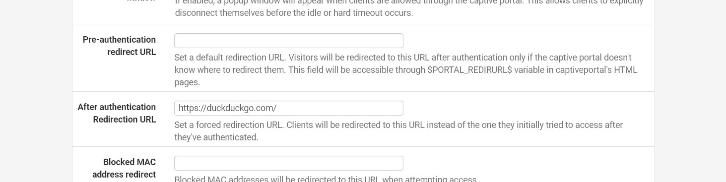 URL para onde os users serão redirecionados após a autenticação