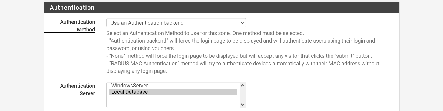 Método de autenticação