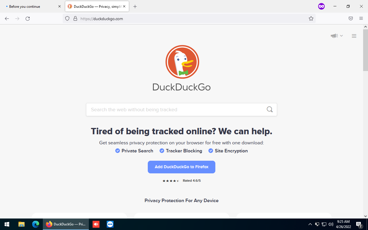 Página redirecionada