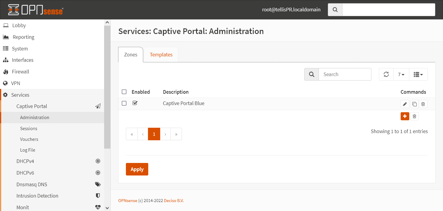 Aplicar configuração
