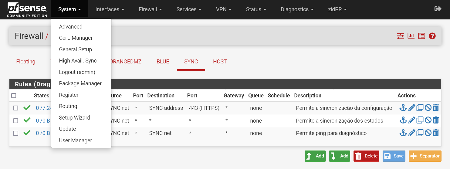 System - High Avail. Sync
