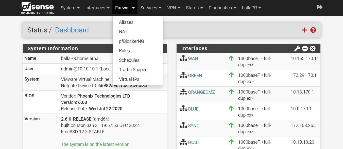 Firewall - Virtual IPs