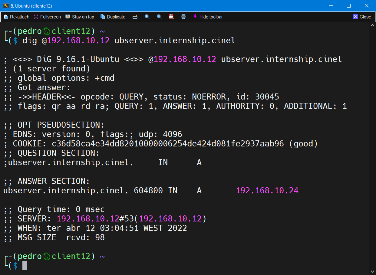 Pedido respondido com sucesso